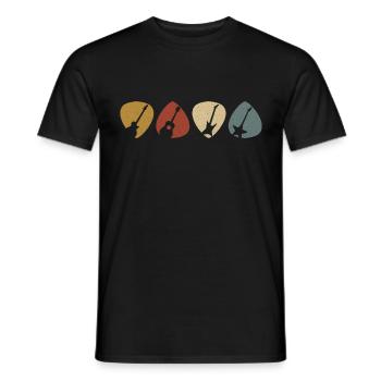 Guitare guitare guitare Cadeau vintage - T-shirt homme - noir - Devant - AI Model Male 178 light (178cm)