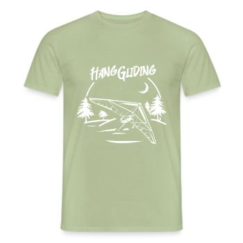 Drachenfliegen - Männer T-Shirt - Sage - Vorne - AI Model Male 178 light (178cm)