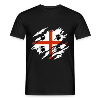 Sardinia Flag - Men's T-Shirt - black - Front - AI Model Male 178 light (178cm)