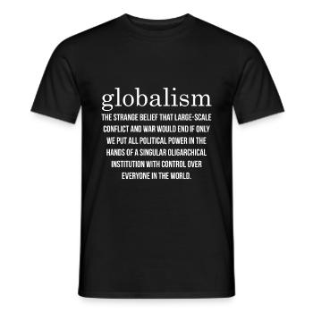 Anarchist Anarchism Anarchy Globalism - Men's T-Shirt - black - Front - AI Model Male 178 light (178cm)