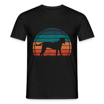 Bardino Majorero Canario Vintage Rétro - T-shirt homme - noir - Devant - AI Model Male 178 light (178cm)