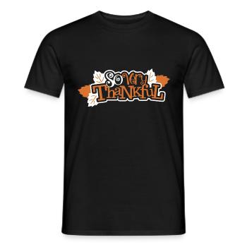 action de grâces - T-shirt homme - noir - Devant - AI Model Male 178 light (178cm)