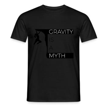 gravity66 - T-shirt homme - noir - Devant - AI Model Male 178 light (178cm)