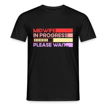 Doula Hebamme Geburtshelferin Geschenk - Männer T-Shirt - Schwarz - Vorne - AI Model Male 178 light (178cm)