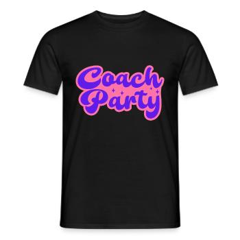 Coach Party Mentor Trainer Coaching Blogger - Men's T-Shirt - black - Front - AI Model Male 178 light (178cm)