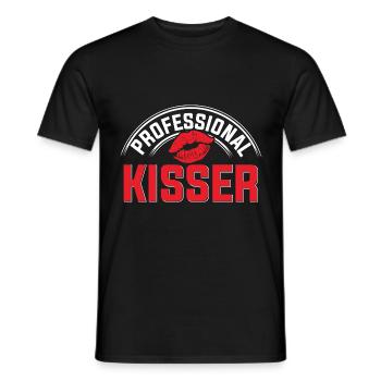 Certified Kiss Dealer - Männer T-Shirt - Schwarz - Vorne - AI Model Male 178 light (178cm)