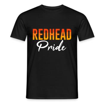 Redhead Pride Ginger Red Head Red Hair Irish - Men's T-Shirt - black - Front - AI Model Male 178 light (178cm)