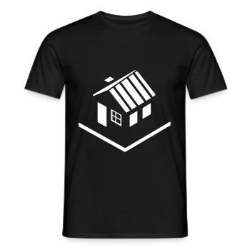House Property Icon - Men's T-Shirt - black - Front - AI Model Male 178 light (178cm)