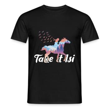prenez le dicton islandais isi - T-shirt homme - noir - Devant - AI Model Male 178 light (178cm)
