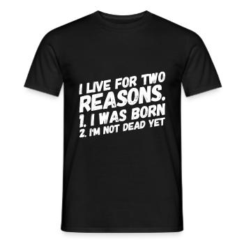 Vie drôle de dire - T-shirt homme - noir - Devant - AI Model Male 178 light (178cm)