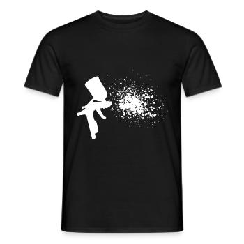 Maler Geschenk Fahrzeuglackierer Autolackierer - Männer T-Shirt - Schwarz - Vorne - AI Model Male 178 light (178cm)