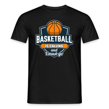 Basketball Ball Sport Team Basketballteam - Männer T-Shirt - Schwarz - Vorne - AI Model Male 178 light (178cm)