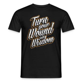 Weisheit Alter Intelligenz Glück Ruhe Zufriedenhei - Männer T-Shirt - Schwarz - Vorne - AI Model Male 178 light (178cm)