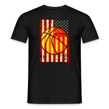 Basketball Basketballer Basketball Team USA - Men's T-Shirt - black - Front - AI Model Male 178 light (178cm)