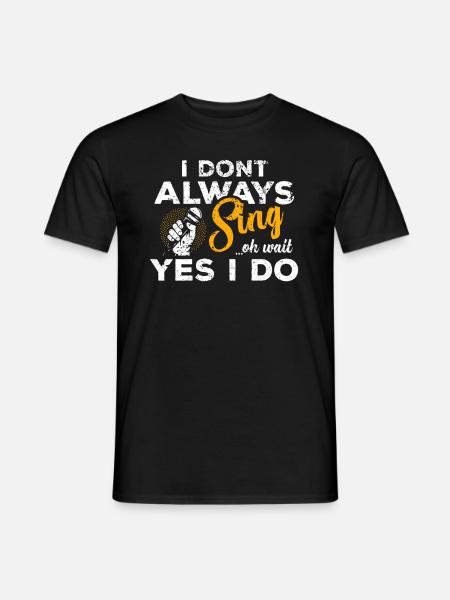 Karaoke - Männer T-Shirt - Schwarz