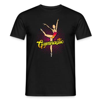 gymnastique - T-shirt homme - noir - Devant - AI Model Male 178 light (178cm)