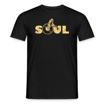 Soul Jazz Music Meghaphon - T-shirt homme - noir - Devant - AI Model Male 178 light (178cm)
