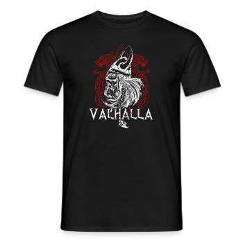 Guerrier viking moyen age - T-shirt homme - noir - Devant - AI Model Male 178 light (178cm)