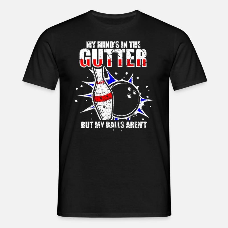 Bowling - Männer T-Shirt - Schwarz