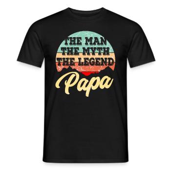 Father Best Father Fête des Pères - T-shirt homme - noir - Devant - AI Model Male 178 light (178cm)
