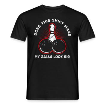 Bowling - Männer T-Shirt - Schwarz - Vorne - AI Model Male 178 light (178cm)