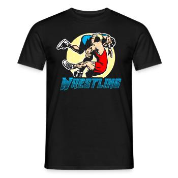 Wrestling - Männer T-Shirt - Schwarz - Vorne - AI Model Male 178 light (178cm)