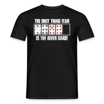 Poker - T-shirt homme - noir - Devant - AI Model Male 178 light (178cm)