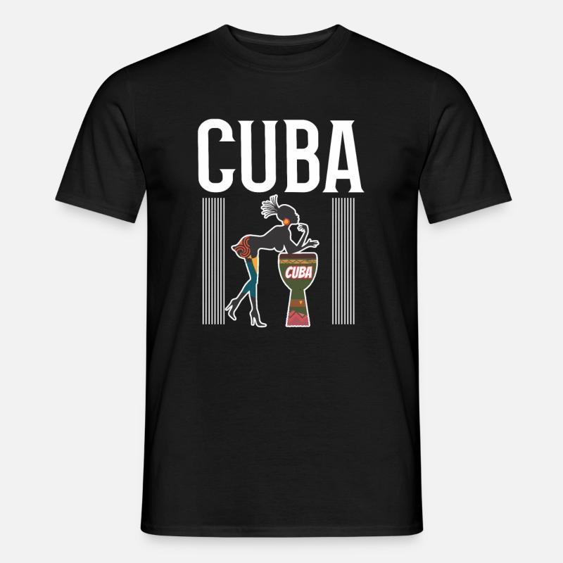 Kuba Cuba - Männer T-Shirt - Schwarz