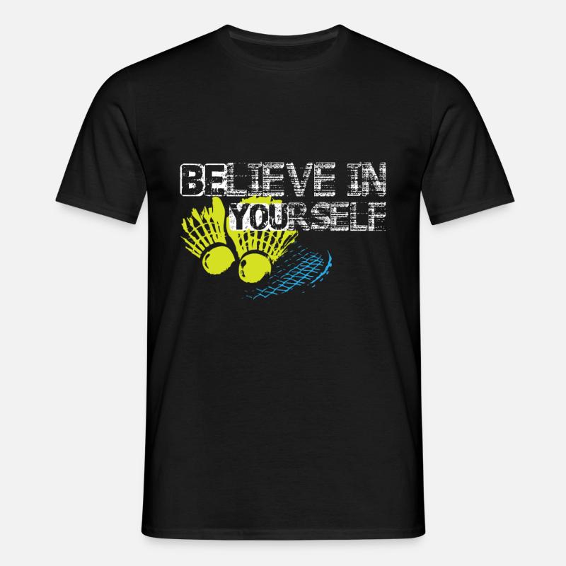 Badminton - Männer T-Shirt - Schwarz