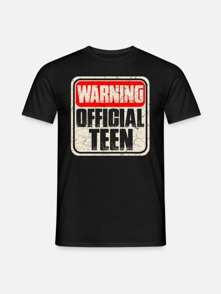 Teen Teeny Teens Teenager Pupertät - Männer T-Shirt - Schwarz