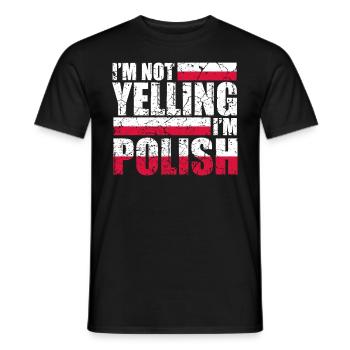 Polen Polish Poland Polin Heimatland Vaterland - Männer T-Shirt - Schwarz - Vorne - AI Model Male 178 light (178cm)