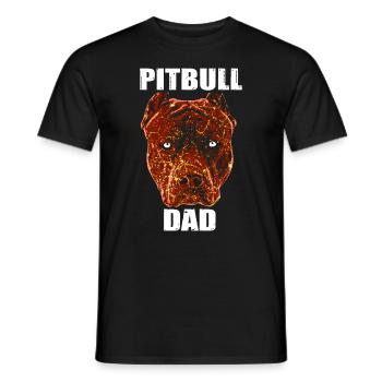 Pit bull father - Men's T-Shirt - black - Front - AI Model Male 178 light (178cm)