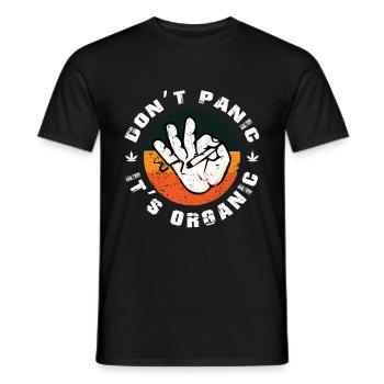 Cannabis Gras Kiffer Retro Geschenk - Männer T-Shirt - Schwarz - Vorne - AI Model Male 178 light (178cm)