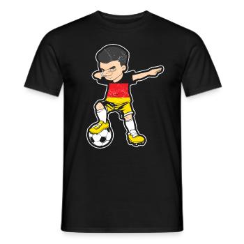 Football Football Allemagne Fan - T-shirt homme - noir - Devant - AI Model Male 178 light (178cm)