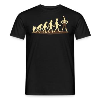 Evolution Bayer - RAHMENLOS Geschenk - Männer T-Shirt - Schwarz - Vorne - AI Model Male 178 light (178cm)