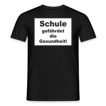 FD - Zigaretten Style - Schule gefährdet die - Männer T-Shirt - Schwarz - Vorne - AI Model Male 178 light (178cm)