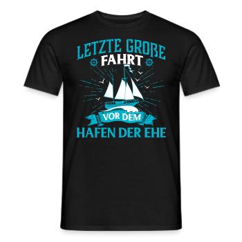 Junggesellenabschied Ehe - Männer T-Shirt - Schwarz - Vorne - AI Model Male 178 light (178cm)
