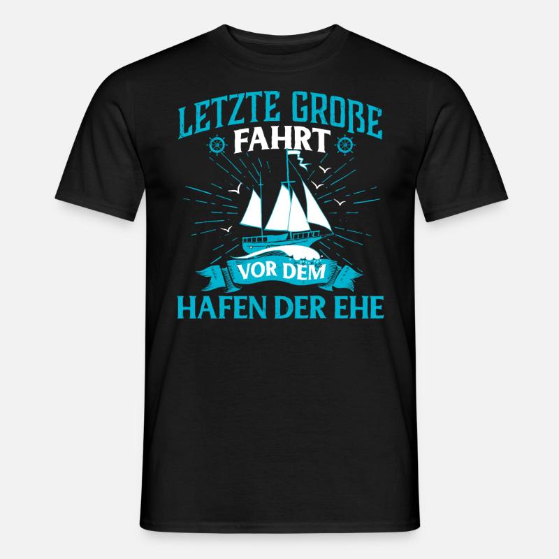 Junggesellenabschied Ehe - Männer T-Shirt - Schwarz