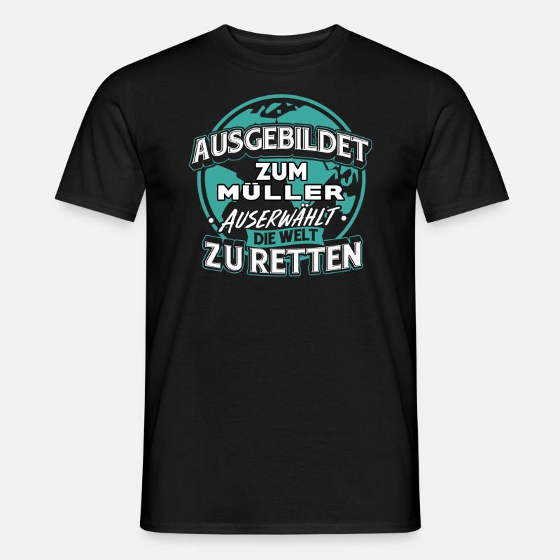 Müller Mühle Mühlen Mühlenwirtschaft Geschenk - Männer T-Shirt - Schwarz