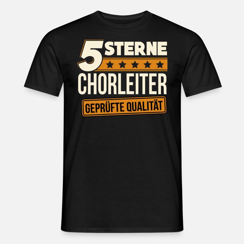 Chorleiter Dirigent Chor Gesangschor Geschenk - Männer T-Shirt - Schwarz
