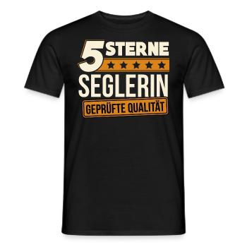 Seglerin Segeln Segelboot Segelyacht Geschenk - Männer T-Shirt - Schwarz - Vorne - AI Model Male 178 light (178cm)