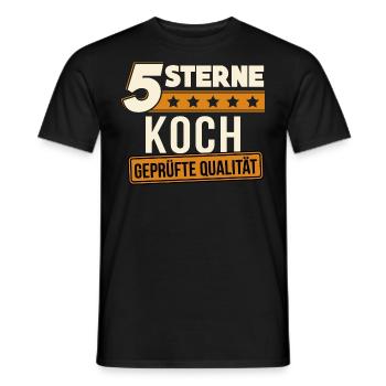 Koch Köche Chefkoch Kochen Meisterkoch Geschenk - Männer T-Shirt - Schwarz - Vorne - AI Model Male 178 light (178cm)