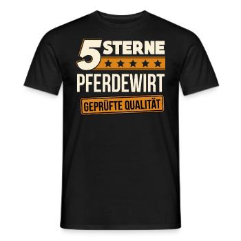 Pferdewirt Pferdewart Pferdepfleger Pferde - Männer T-Shirt - Schwarz - Vorne - AI Model Male 178 light (178cm)
