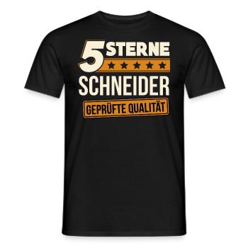 Schneider Änderungsschneider Schneiderei Geschenk - Männer T-Shirt - Schwarz - Vorne - AI Model Male 178 light (178cm)