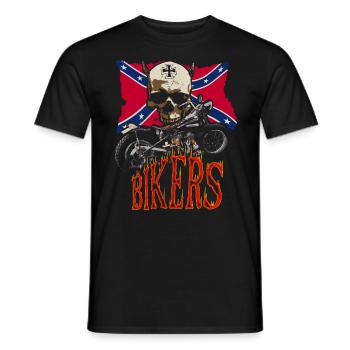 Biker's Symbols - T-shirt homme - noir - Devant - AI Model Male 178 light (178cm)