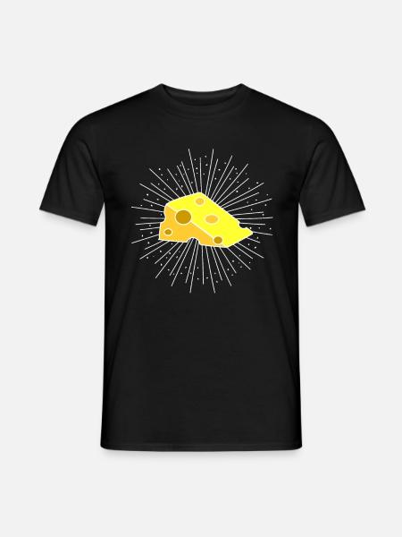 cheese - Men's T-Shirt - black