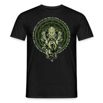 Cthulhu HP Lovecraft - T-shirt homme - noir - Devant - AI Model Male 178 light (178cm)
