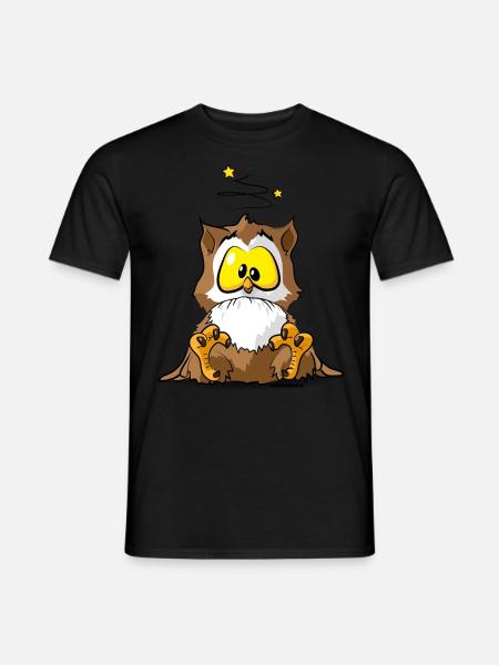 Owl owl owl tea t-shirt - Men's T-Shirt - black
