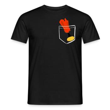 Pocket Indiaca bags badminton sport gift - Men's T-Shirt - black - Front - AI Model Male 178 light (178cm)