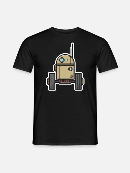 Roboter Science Fiction Geschenk Nerd Zukunft Bot - Männer T-Shirt - Schwarz